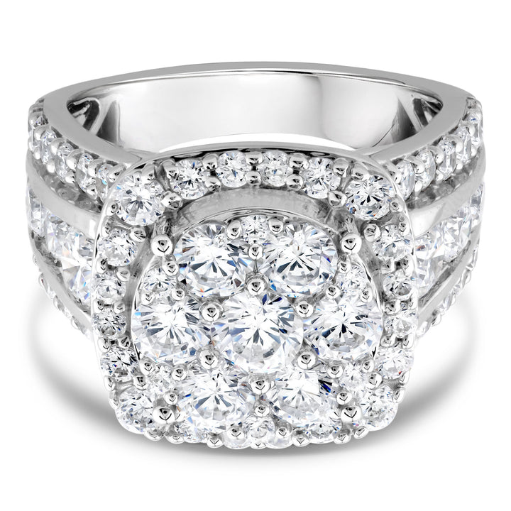 Lab Grown Diamond Engagement Ring in 10K White Gold (4 ct. tw.)