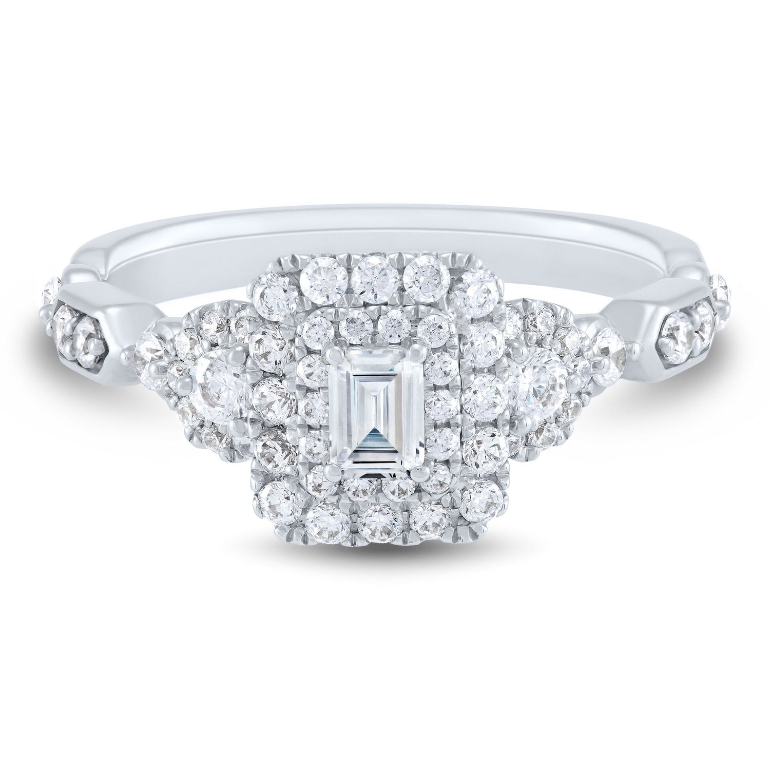 Diamond Engagement Ring in 14K White Gold (3/4 ct. tw.)