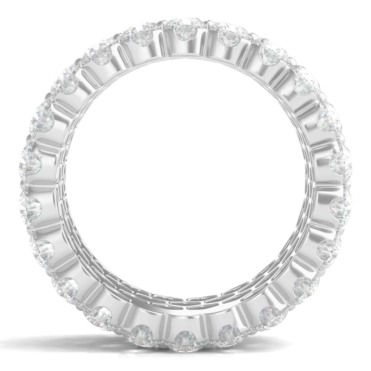 Diamond Multi-Row Band in 18K White Gold (9 ct. tw.)