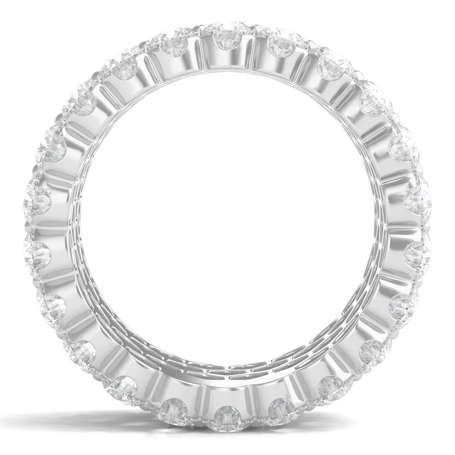 Diamond Multi-Row Band in 18K White Gold (9 ct. tw.)