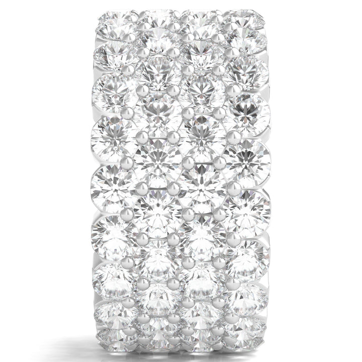 Diamond Multi-Row Band in 18K White Gold (9 ct. tw.)