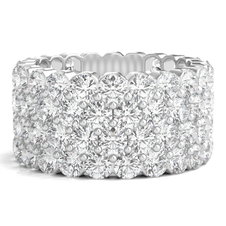 Diamond Multi-Row Band in 18K White Gold (9 ct. tw.)
