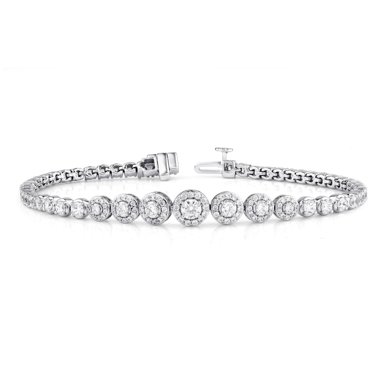 Lab Grown Diamond Bracelet in 10K White Gold (4 ct. tw.)