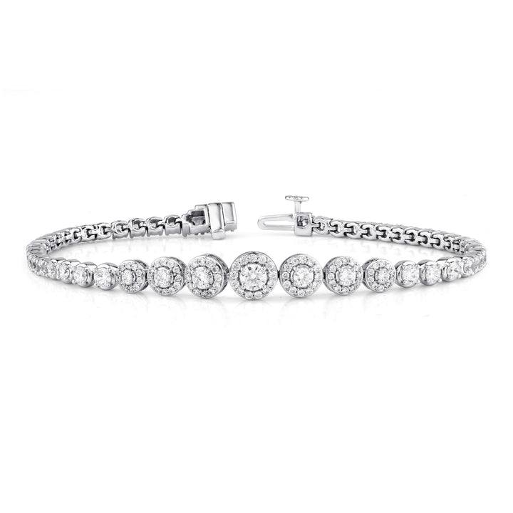 Lab Grown Diamond Bracelet in 10K White Gold (4 ct. tw.)
