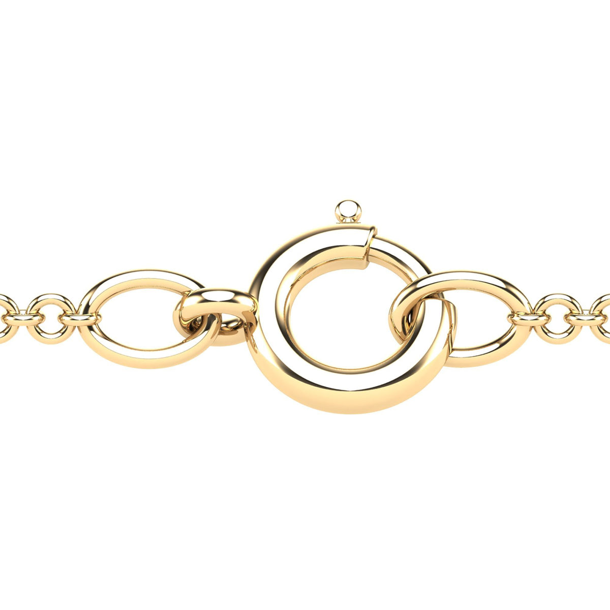 Blue Sapphire and Diamond Pendant in 10K Yellow Gold (1/8 ct. tw.)