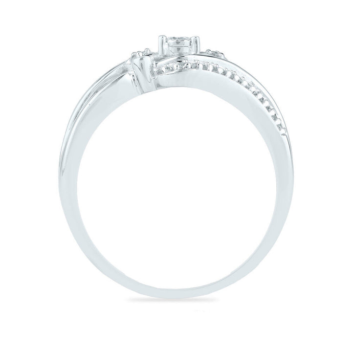 Diamond Ring in 10K White Gold (1/8 ct. tw.)