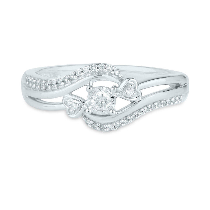 Diamond Ring in 10K White Gold (1/8 ct. tw.)