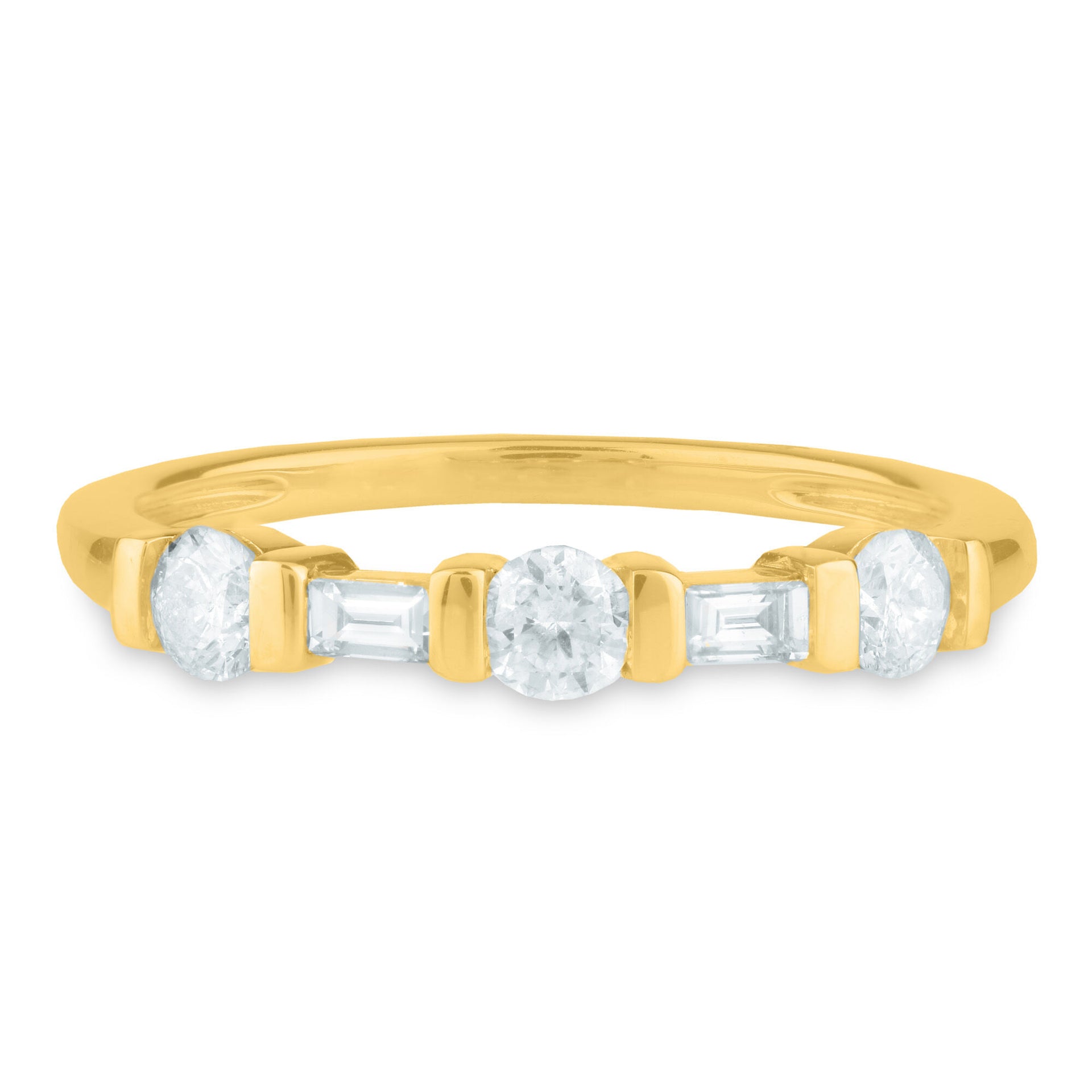 Diamond Wedding Band in 14K Yellow Gold (1/2 ct. tw.)