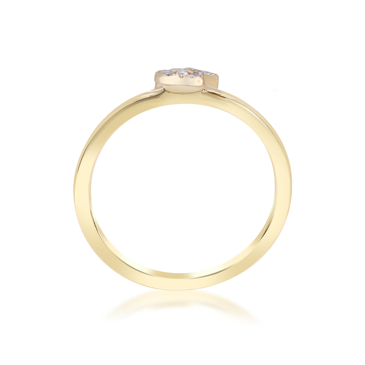 Diamond Accent Star Ring in 10K Yellow Gold