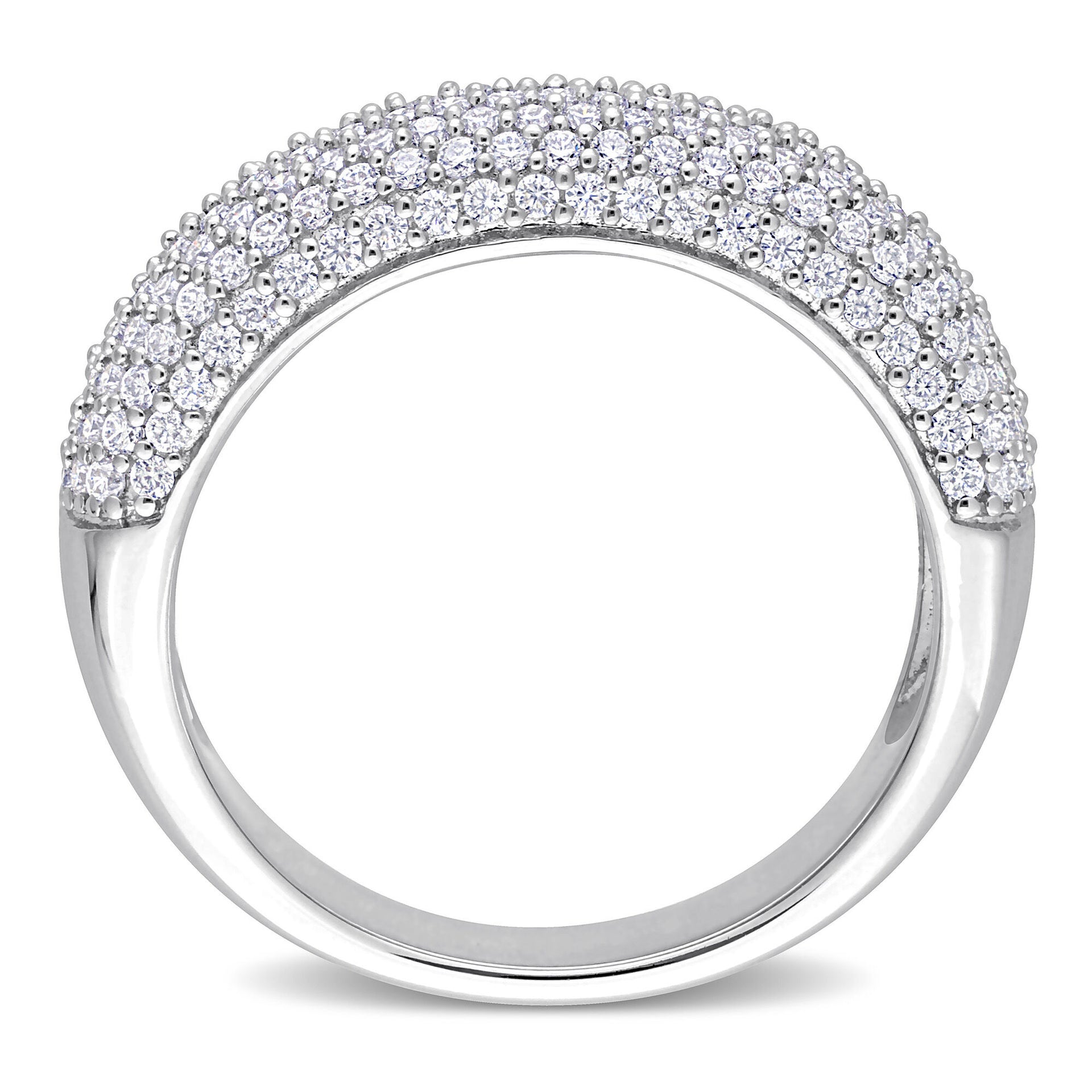 Lab-Created Moissanite Ring in Sterling Silver (4/5 ct. dew)