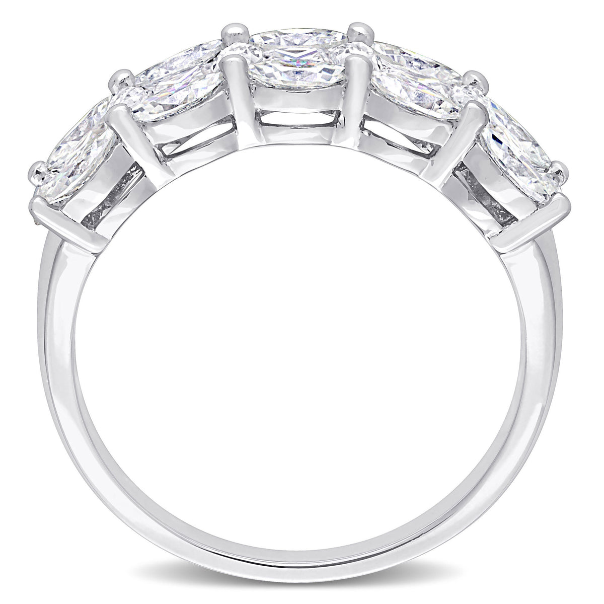 Lab-Created Moissanite Ring in Sterling Silver (2 1/2 ct. dew)