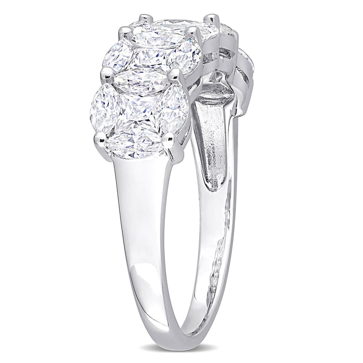 Lab-Created Moissanite Ring in Sterling Silver (2 1/2 ct. dew)