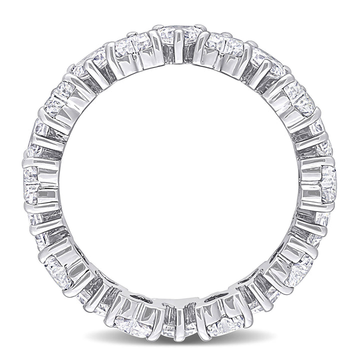 Heart-Shaped Lab-Created Moissanite Ring in Sterling Silver (3 3/8 ct. dew)