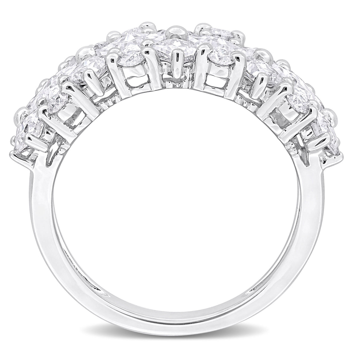 Lab-Created Moissanite Ring in Sterling Silver (3 5/8 ct. dew)