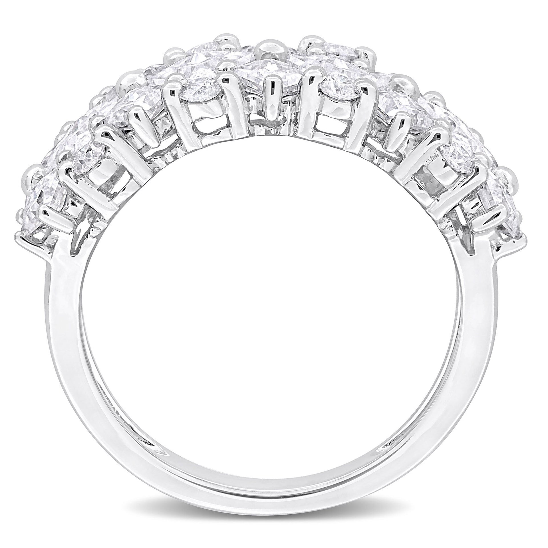 Lab-Created Moissanite Ring in Sterling Silver (3 5/8 ct. dew)