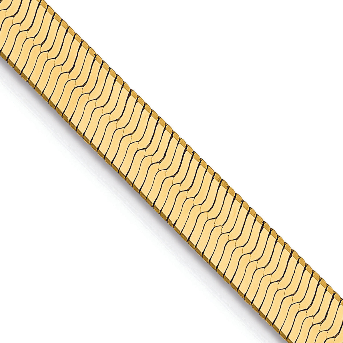 Herringbone Chain in 14K Yellow Gold, 4MM, 24”