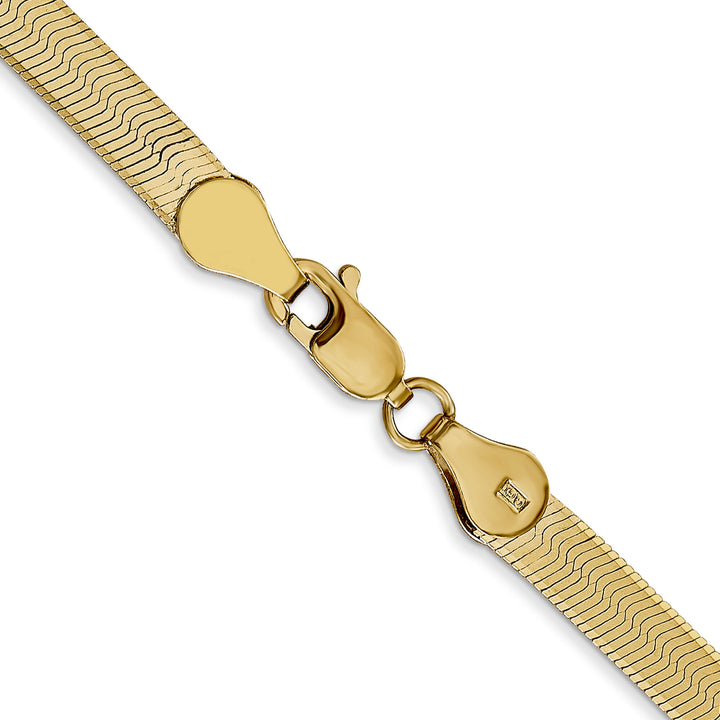 Herringbone Chain in 14K Yellow Gold, 4MM, 24”