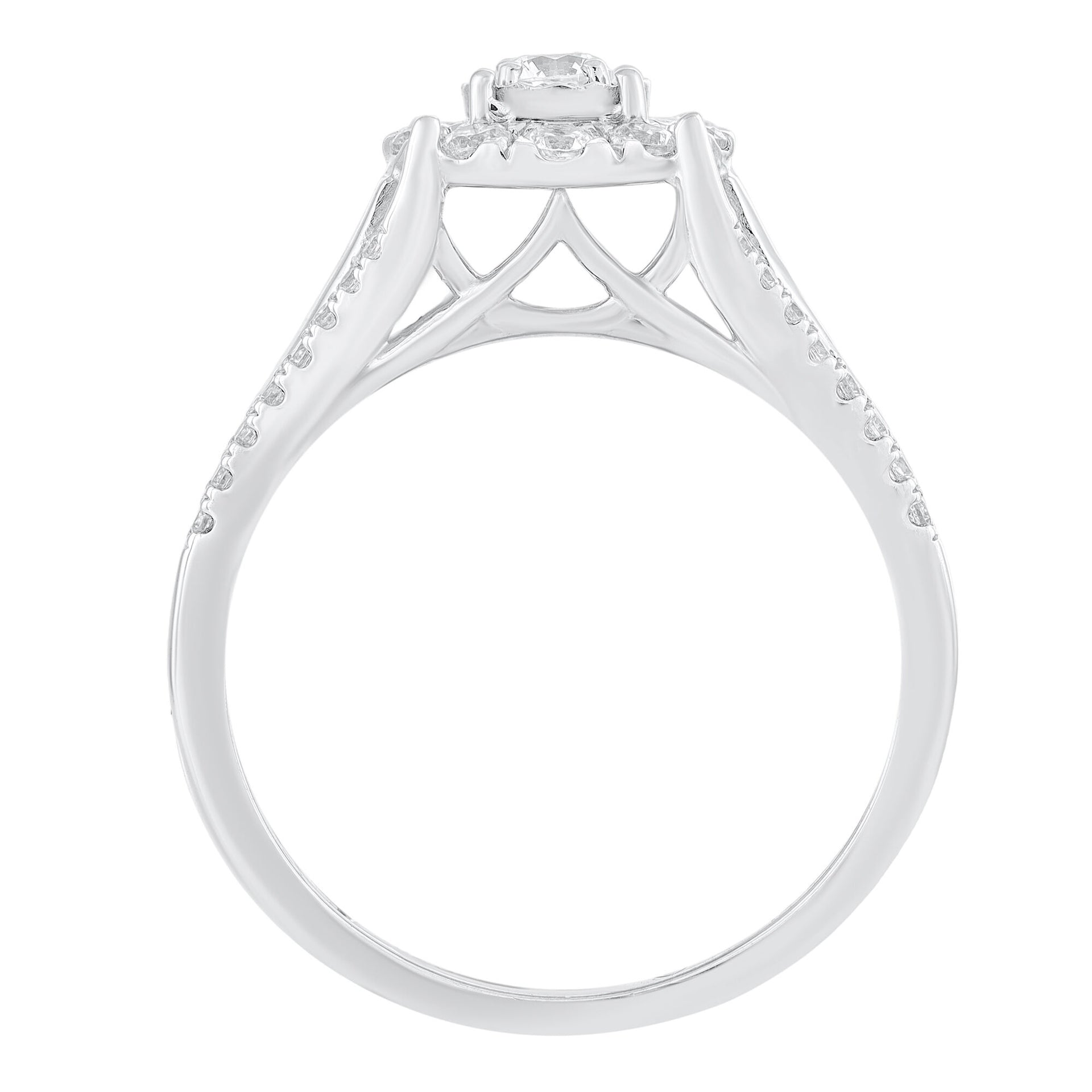 Diamond Engagement Ring in 10K White Gold (1 ct. tw.)