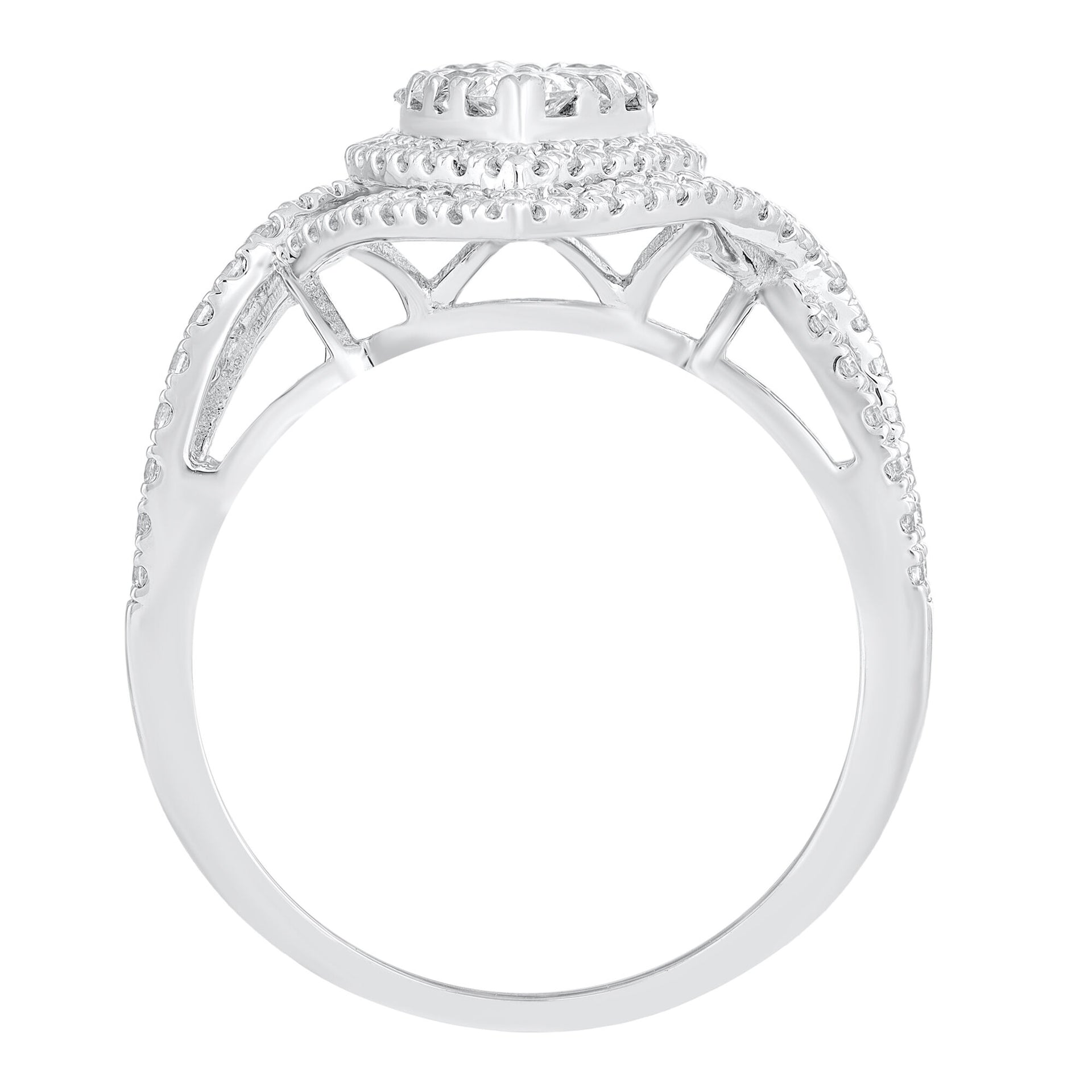 Diamond Engagement Ring in 10K White Gold (1 ct. tw.)