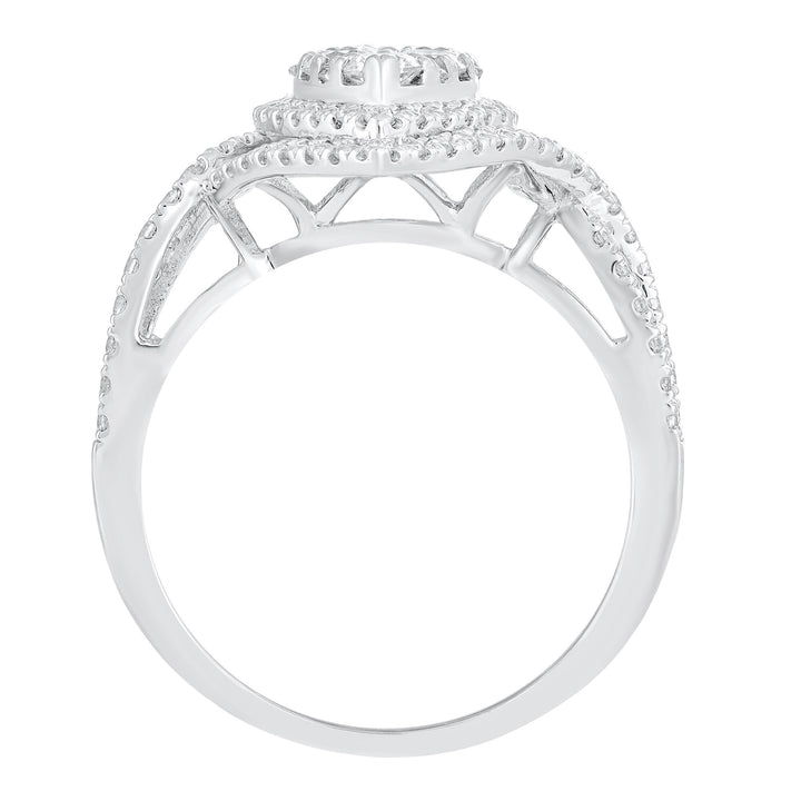 Diamond Engagement Ring in 10K White Gold (1 ct. tw.)