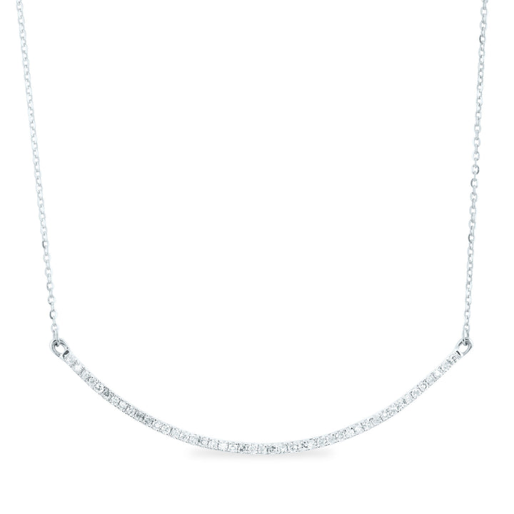 Diamond Necklace in 14K White Gold (1/4 ct. tw.)