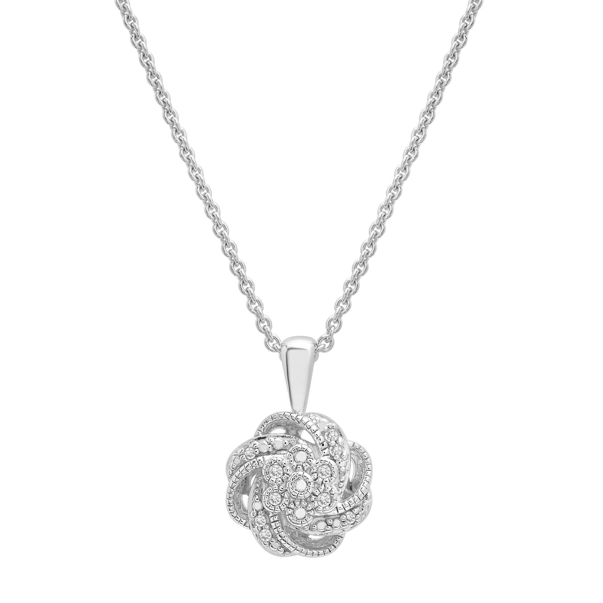 Diamond Accent Pendant in Sterling Silver