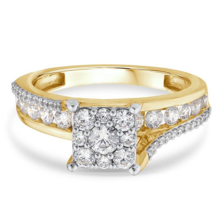 Composite Diamond Engagement Ring in 10K Yellow Gold (1 ct. tw.)
