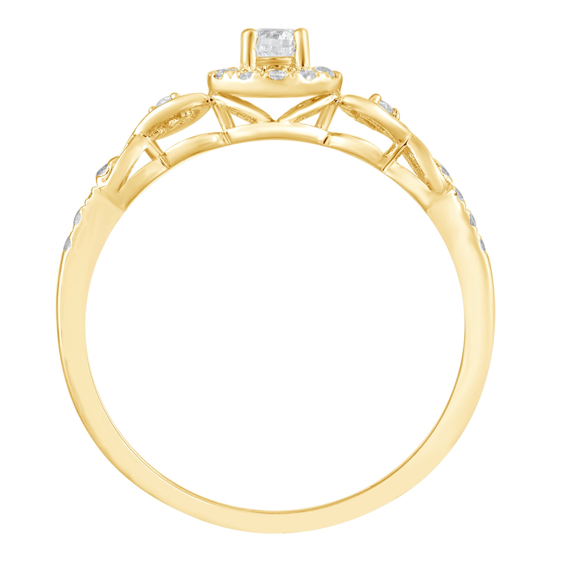Diamond Promise Ring in 10K Yellow Gold (1/4 ct. tw.)