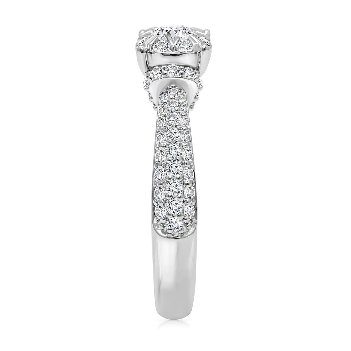 Diamond Engagement Ring in 10K White Gold (1 ct. tw.)