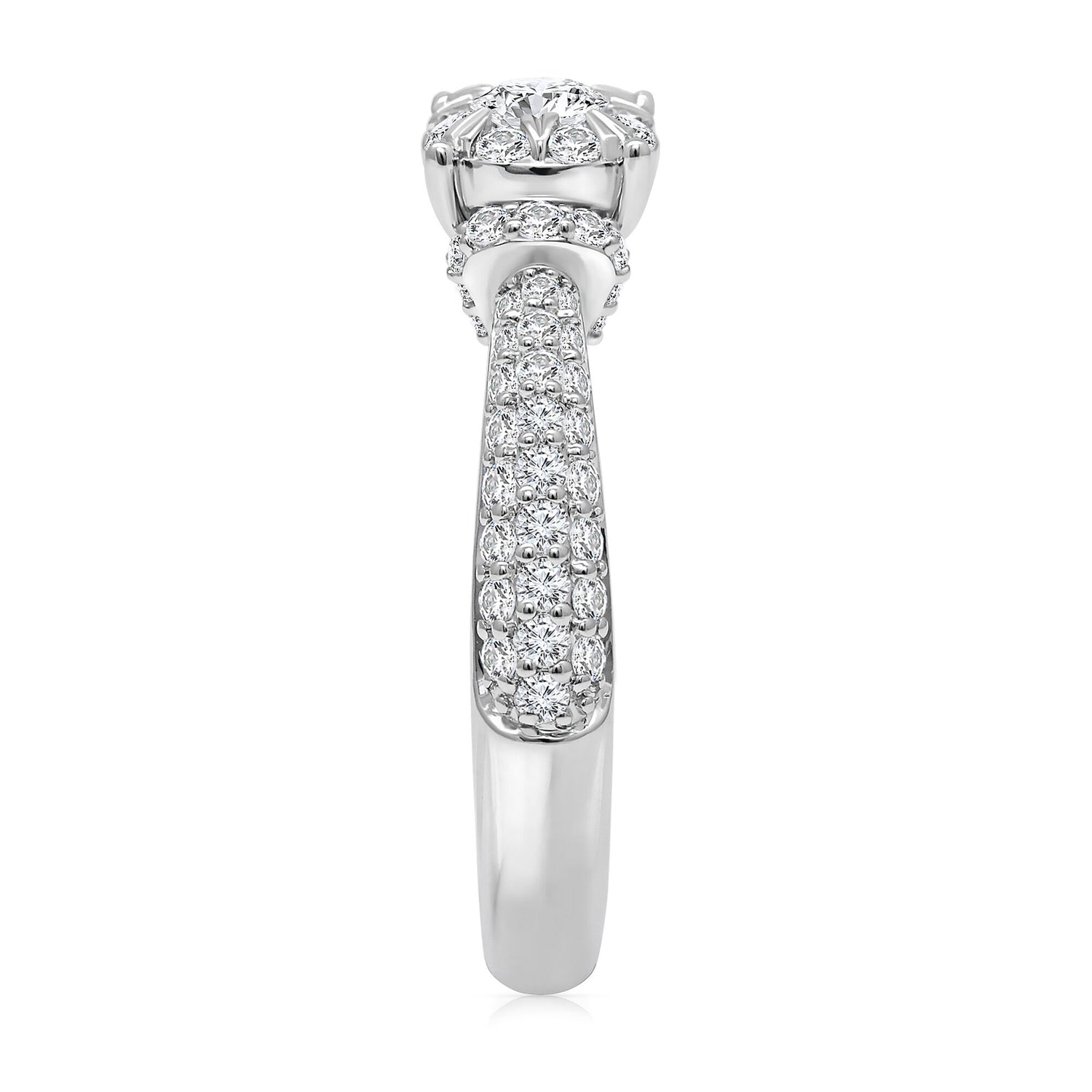 Diamond Engagement Ring in 10K White Gold (1 ct. tw.)