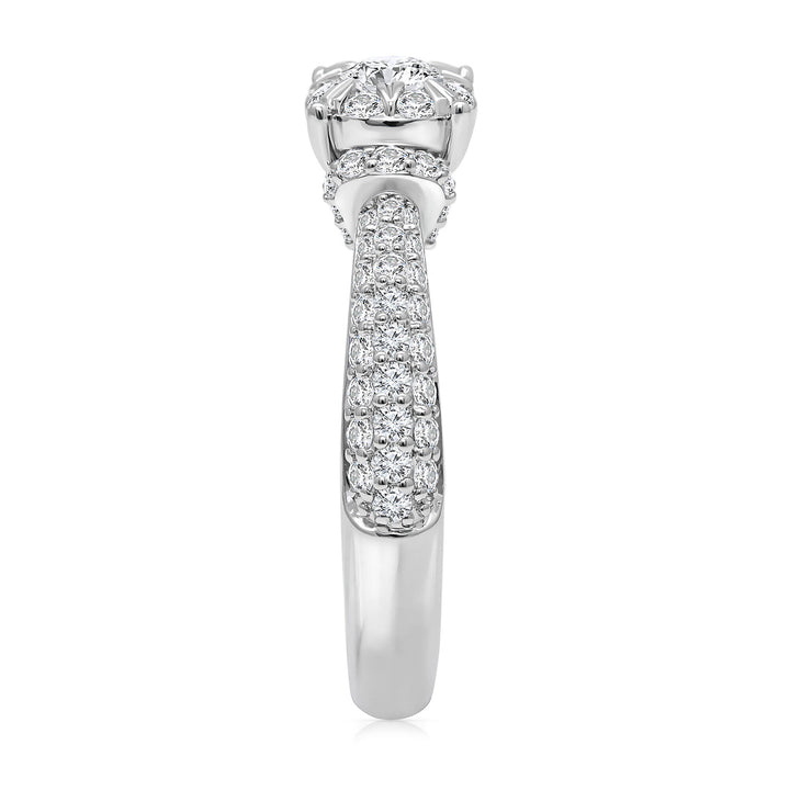 Diamond Engagement Ring in 10K White Gold (1 ct. tw.)