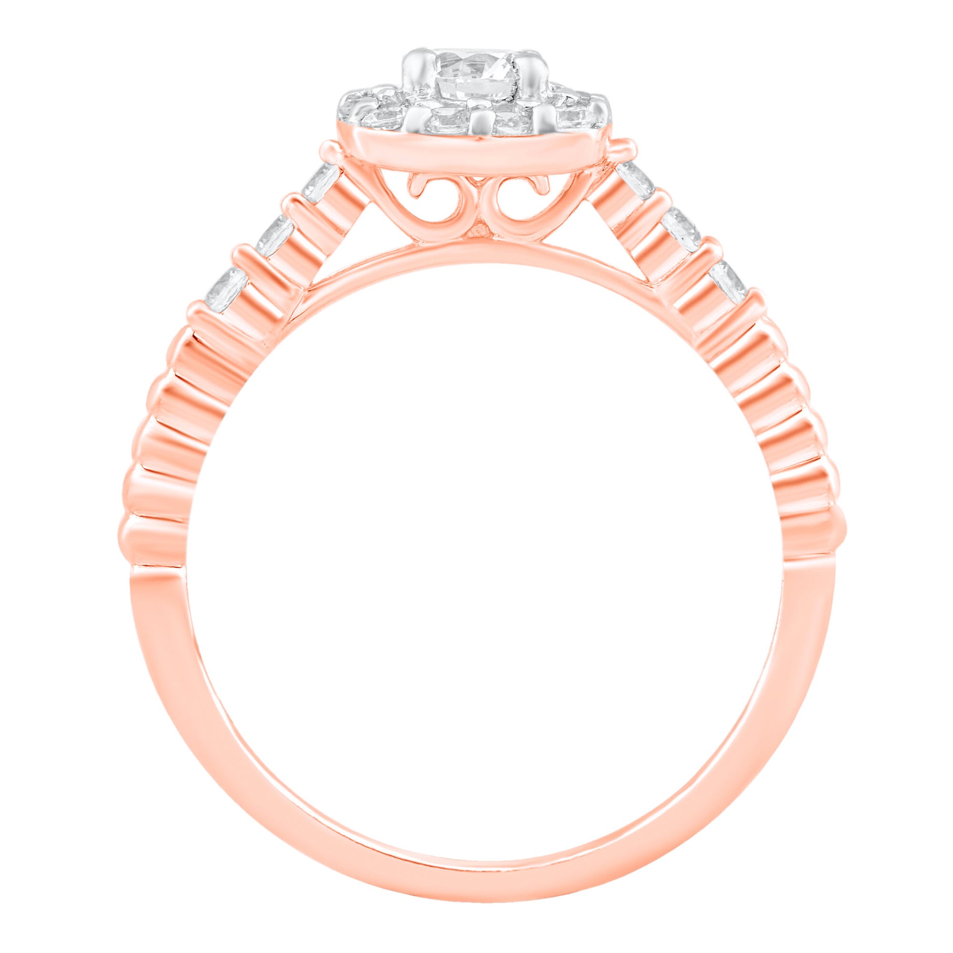 Diamond Engagement Ring in 10K Rose Gold (3/4 ct. tw.)