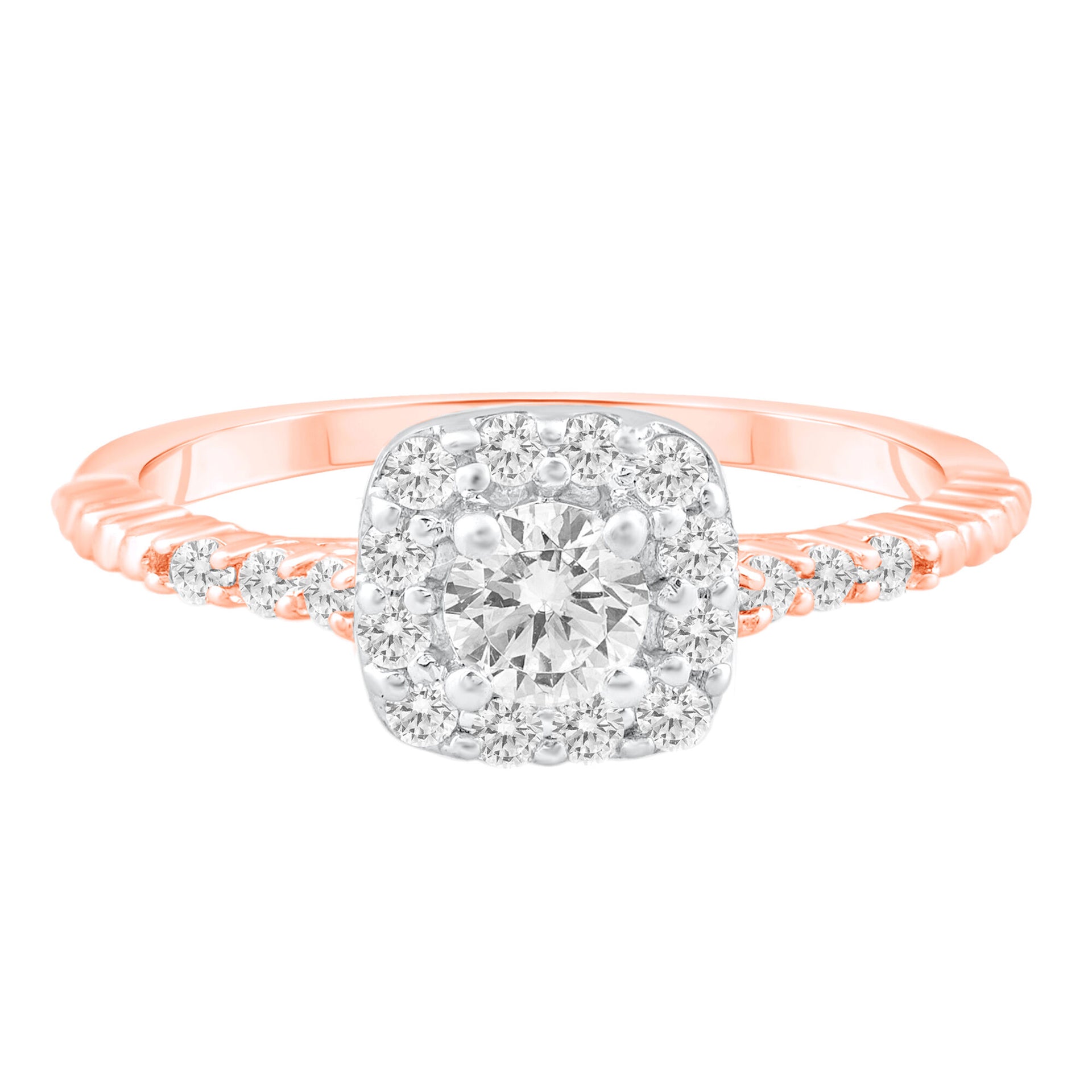Diamond Engagement Ring in 10K Rose Gold (3/4 ct. tw.)
