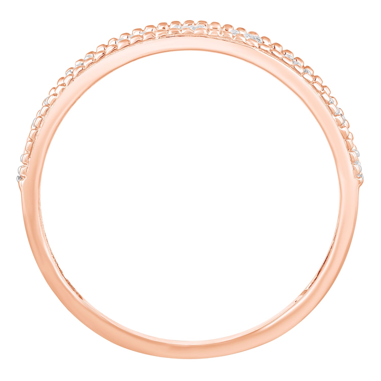 Diamond Accent Ring in 10K Rose Gold