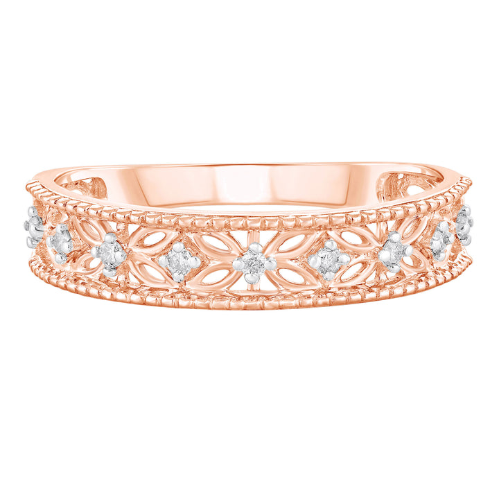 Diamond Accent Ring in 10K Rose Gold