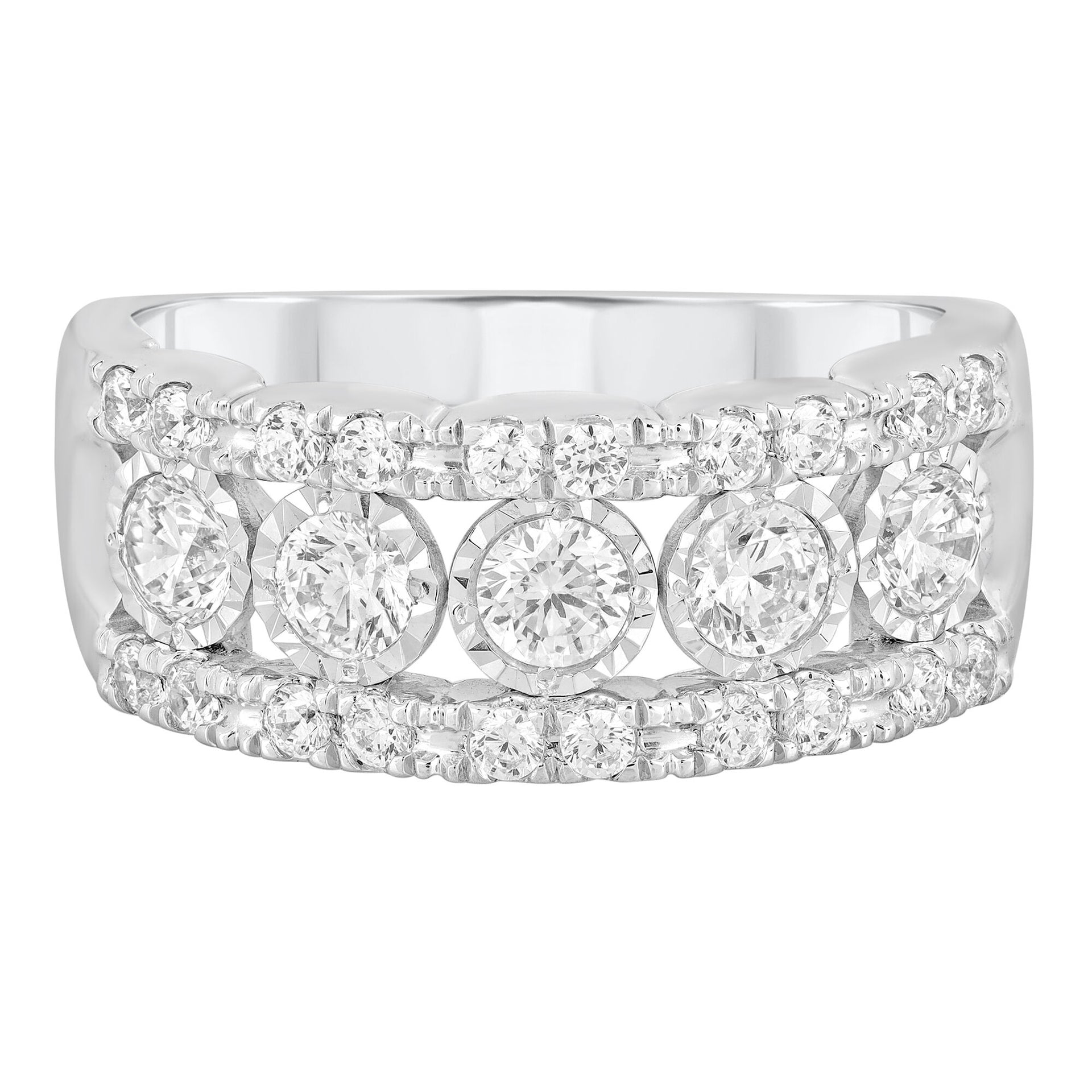 Diamond Anniversary Band in 10K White Gold (1 ct. tw.)
