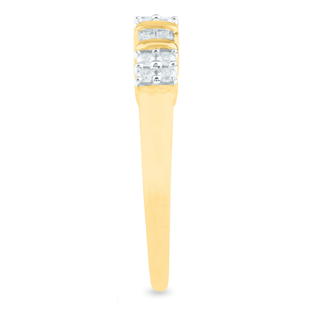Diamond Band in 10K Yellow Gold (1/4 ct. tw.)