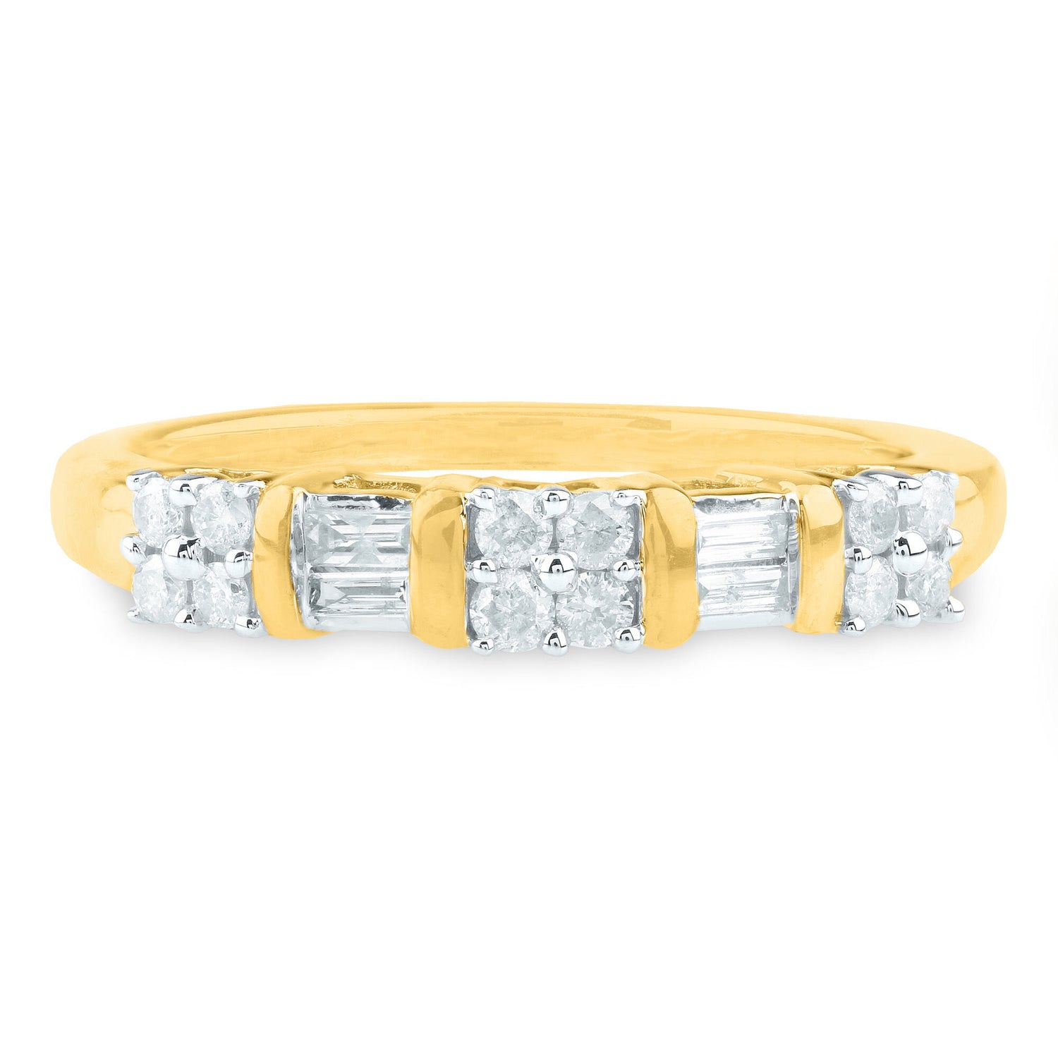 Diamond Band in 10K Yellow Gold (1/4 ct. tw.)