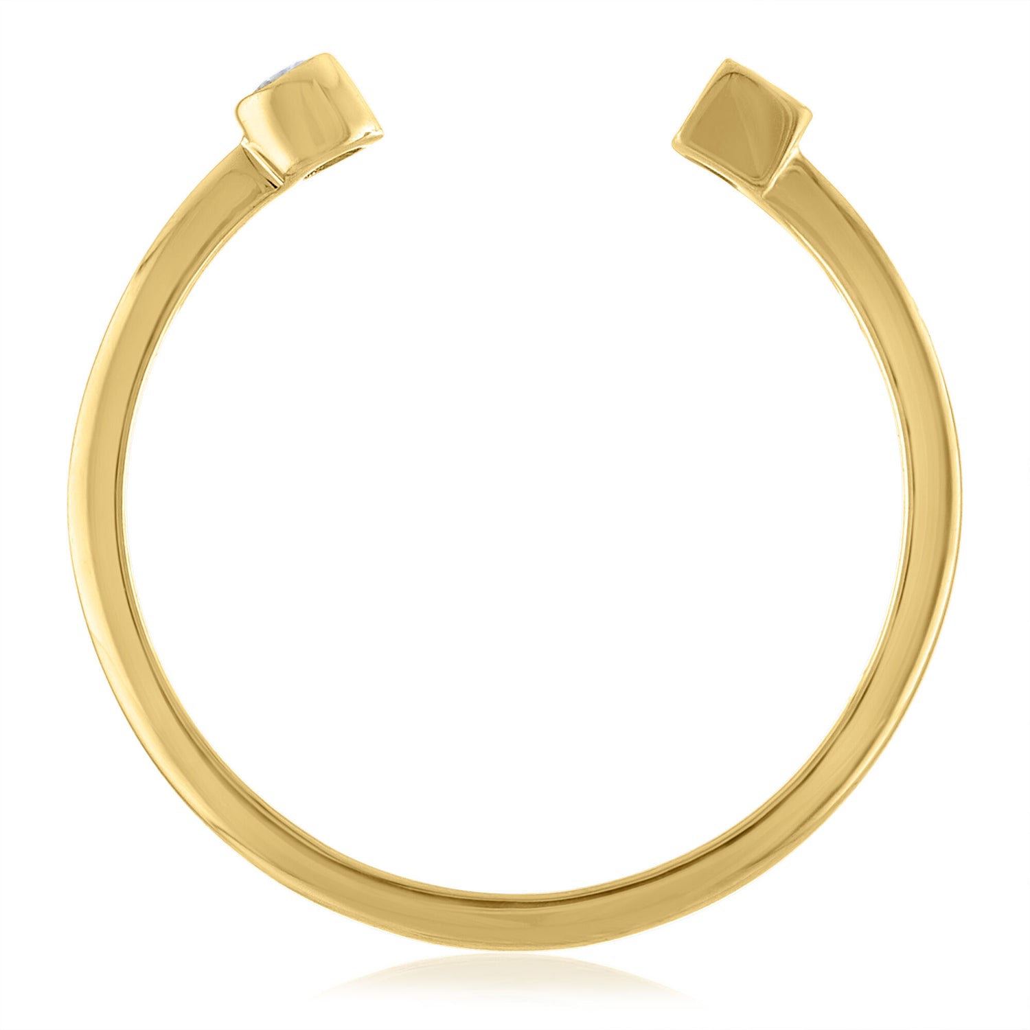 Diamond Accent Open Ring in 14K Yellow Gold