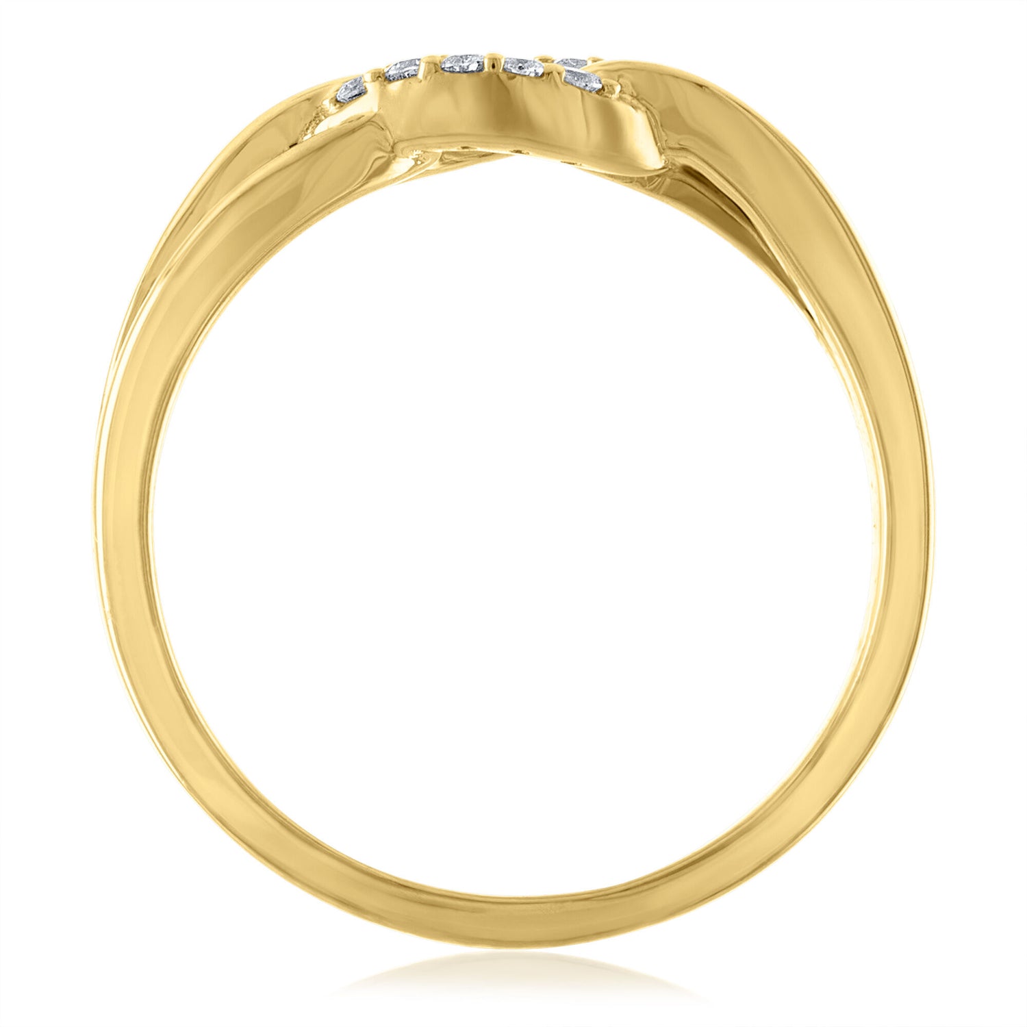 Diamond Accent Ring in 14K Yellow Gold