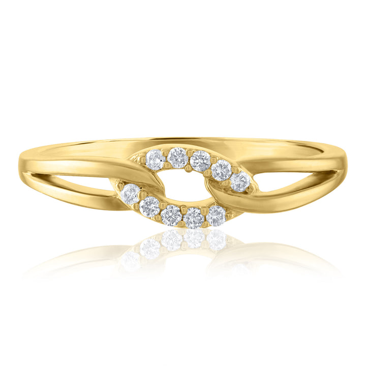 Diamond Accent Ring in 14K Yellow Gold