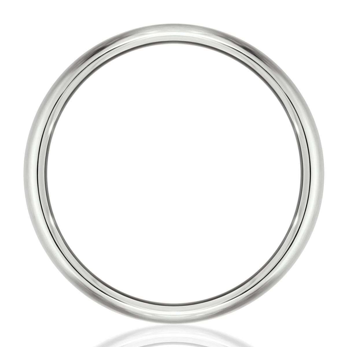 Wedding Band in 14K White Gold, 6.5MM