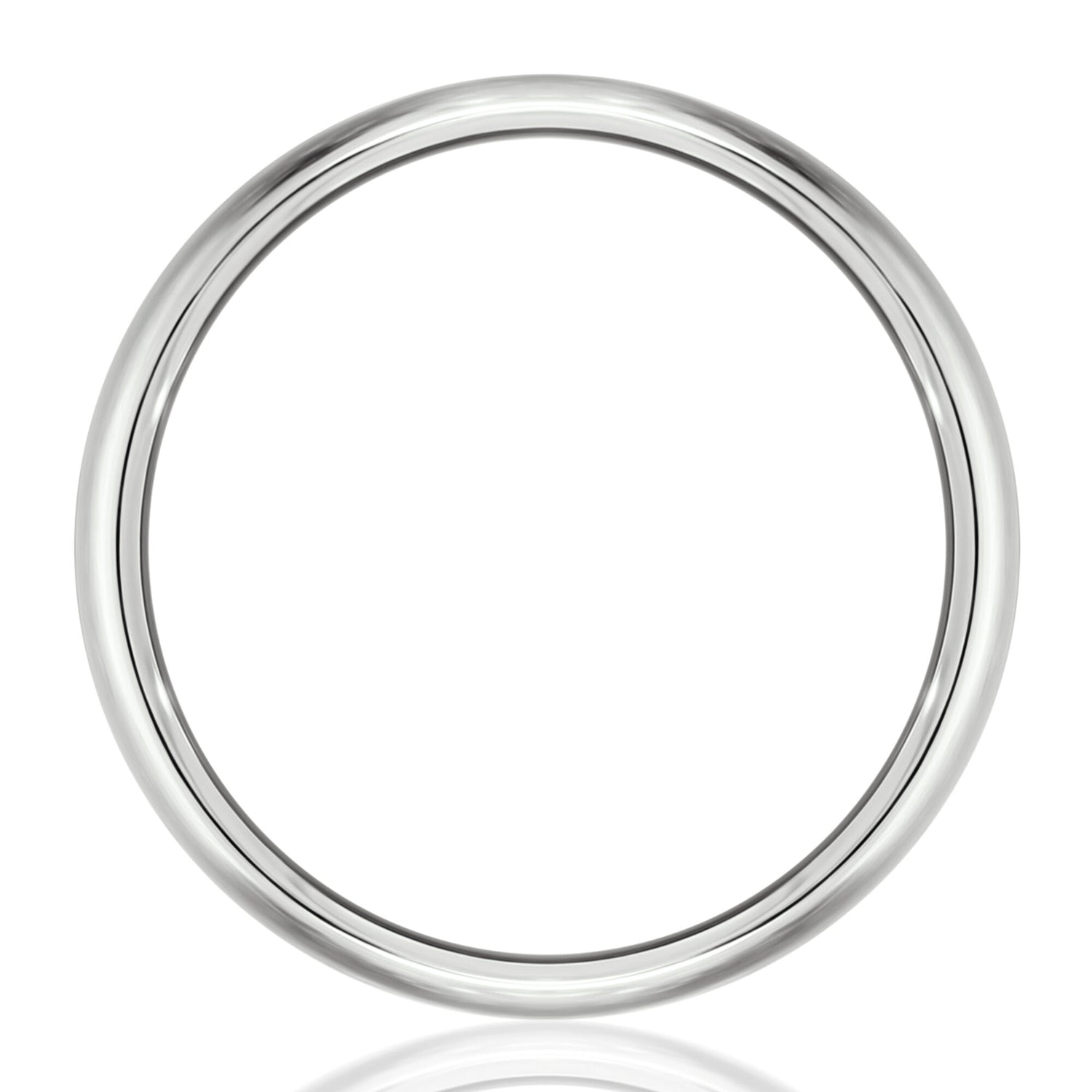Wedding Band in 14K White Gold, 6.5MM