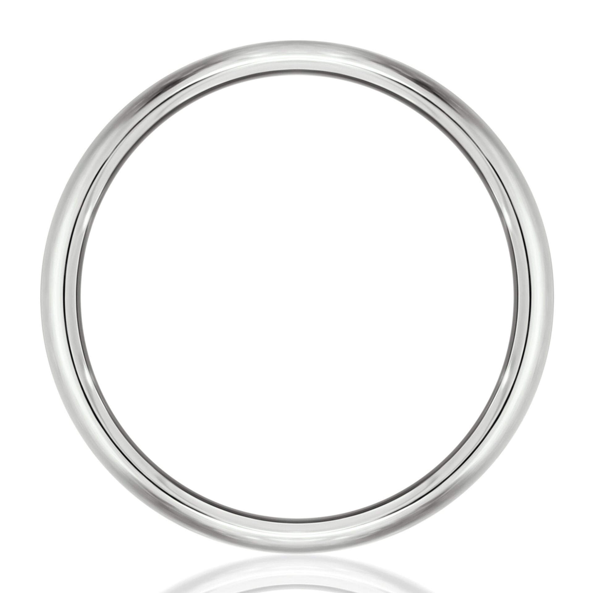 Wedding Band in 14K White Gold, 6.5MM