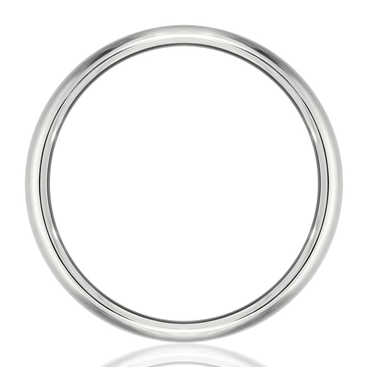 Wedding Band in 14K White Gold, 6.5MM
