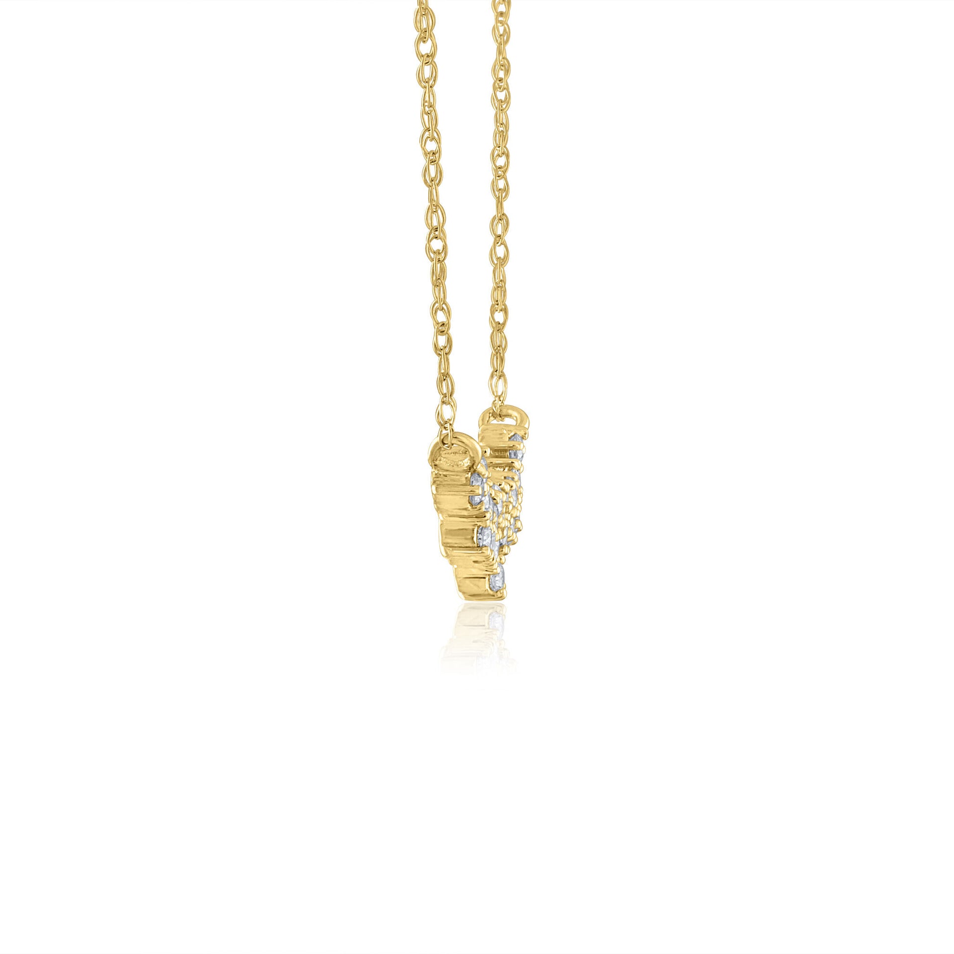 Diamond Necklace in 14K Yellow Gold (1/5 ct. tw.)