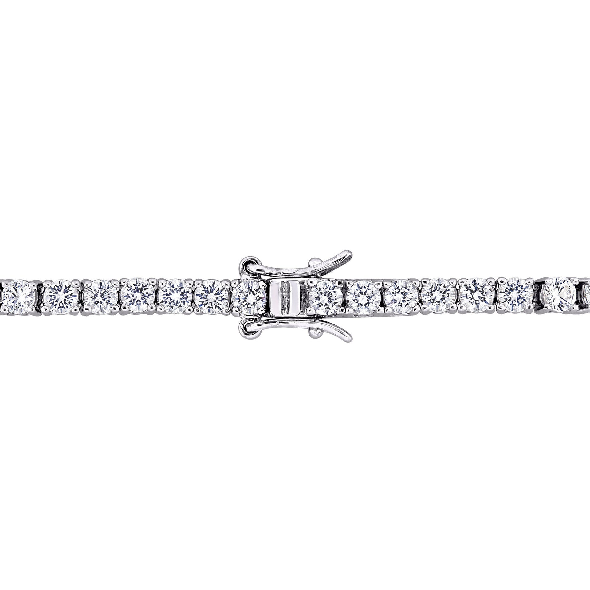 Lab-Created White Sapphire Bracelet in Sterling Silver