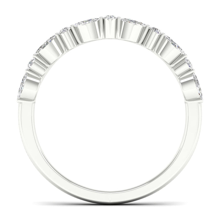 Diamond Contour Band in 14K White Gold (1/4 ct. tw.)