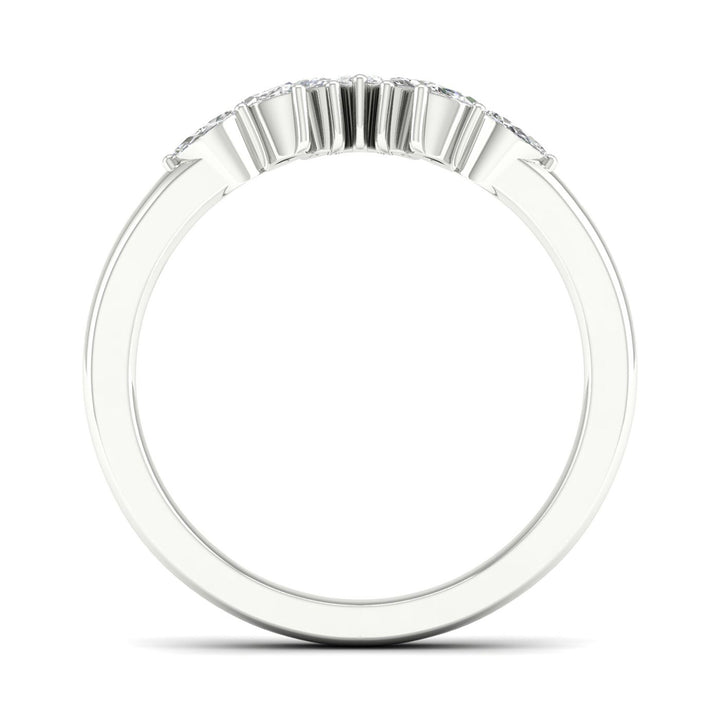 Diamond Contour Band in 14K White Gold (1/3 ct. tw.)