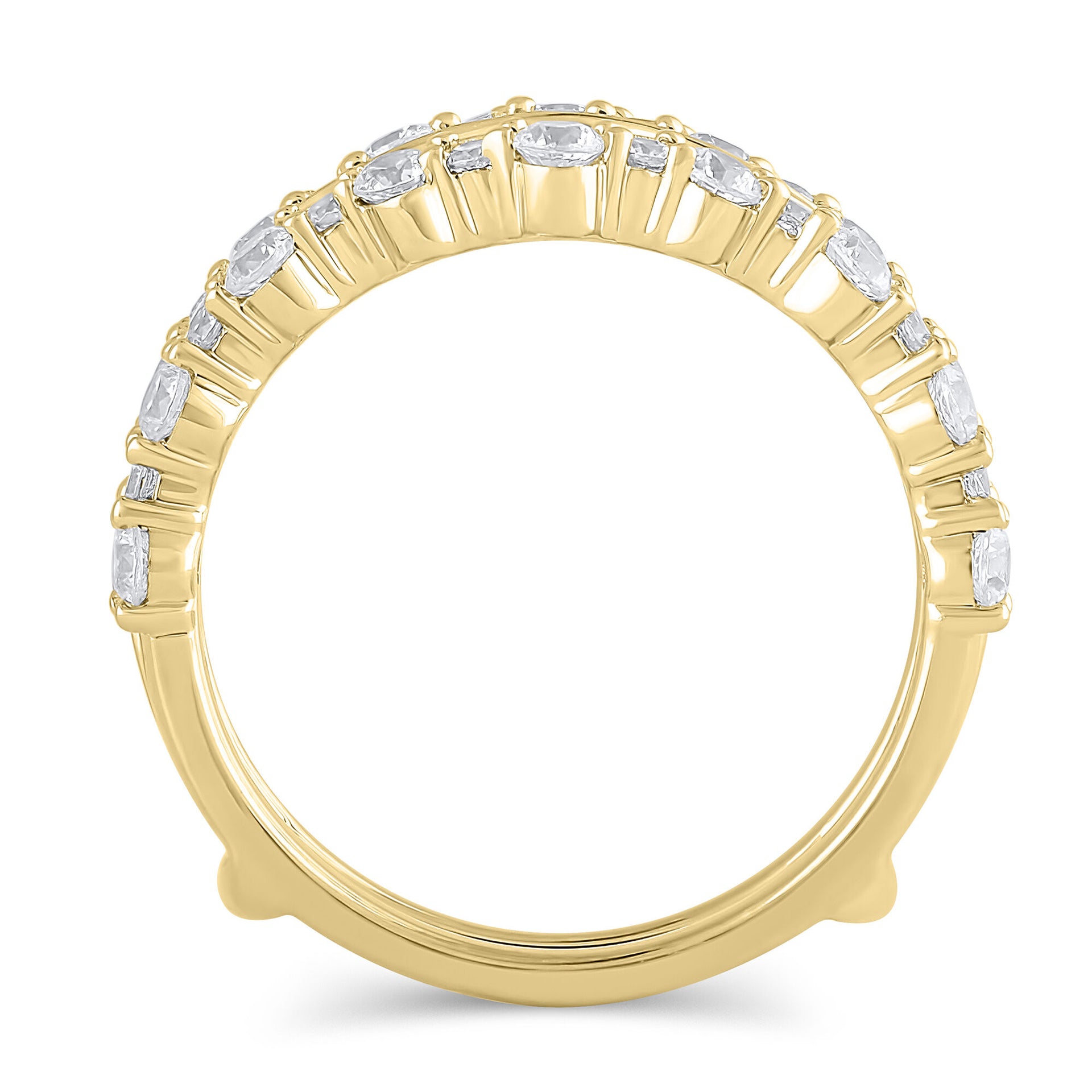 Diamond Contour Ring Insert in 14K Yellow Gold (1 ct. tw.)